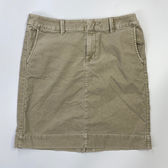 Eddie Bauer Corduroy Tan Skirt - Picture 1 of 8